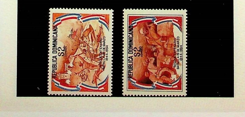 DOMINICAN REP. Sc 1159-60 NH ISSUE OF 1994 - HISTORICAL EVENTS