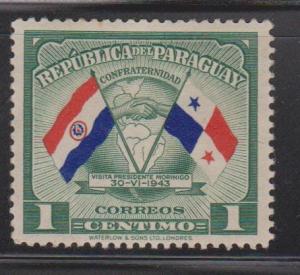 PARAGUAY Scott # 415 Mint Hinged - Flags