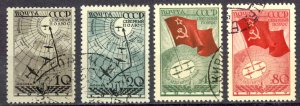 Russia Sc# 625-628 Used (b) 1938 North Pole Flight
