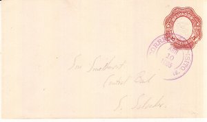 El Salvador  Postal  Envelope  1895