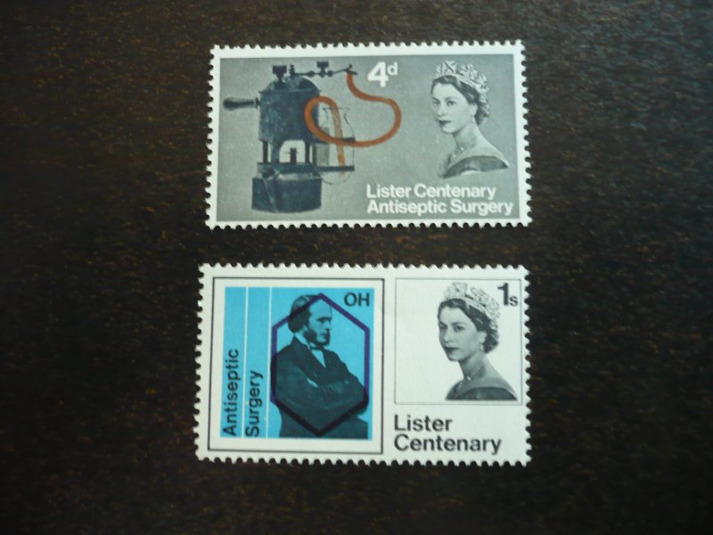 Stamps - Great Britain - Scott# 426-427 - Mint Never Hinged Set of 2 Stamps