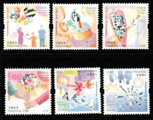 HONG KONG SG1843/8 2014 GREETINGS STAMPS MNH