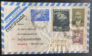 1957 Buenos Aires Argentina Airmail Cover To Berlin Germany