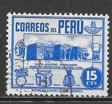 Peru 378: 15c Archaeological Museum, used, VF
