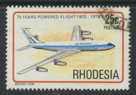 Rhodesia   SG 575 SC# 413  Used Anniv of Powered Flight Aircraft see details 