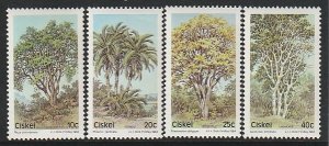 1984 South Africa - Ciskei - Sc 50-3 - MNH VF - 4 singles - Trees