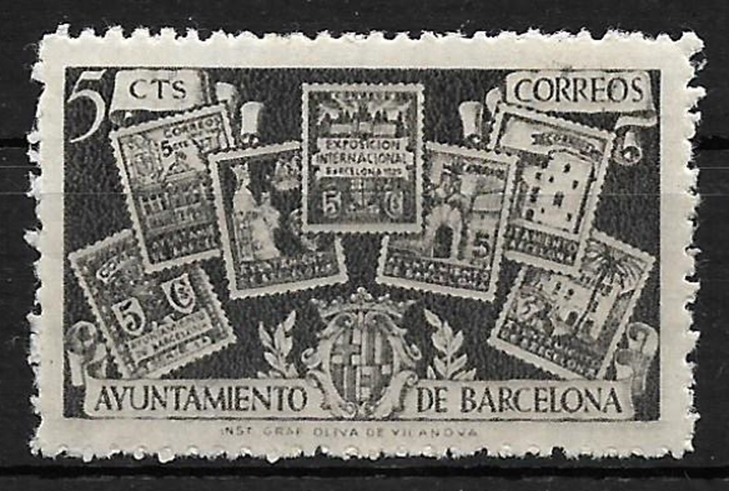 Collection LOT 269 Spain Ayuntamiento DE Barcelona Stamp MH Europe Spain & Colonies