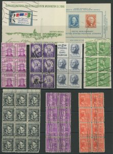 USA - Used Blocks assortment - see scans