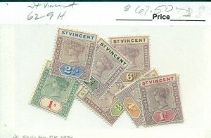 ST VINCENT #62-9, Mint Hinged, Scott $67.50