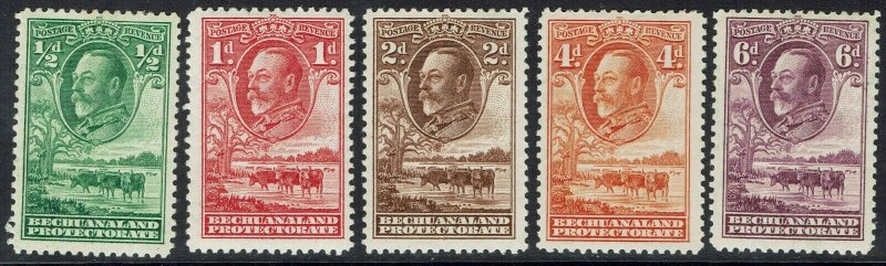 BECHUANALAND 1932 KGV CATTLE RANGE TO 6D 