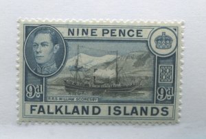 Falklands KGVI 1938 9d unmounted mint NH