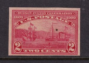 1909 HUDSON FULTON 2c carmine Sc 373 imperf MNH single stamp CV $40 (B