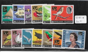 Pitcairn Island: Sc # 72-84, MH (53661)