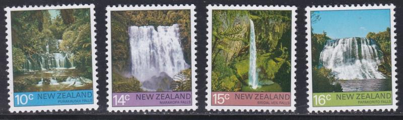 New Zealand # 604-607, Waterfalls, NH, 1/2 Cat.