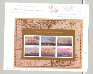 Mali #830-833 Ships 2v M/S of 6 & 2v S/S Imperf Proofs with Notes