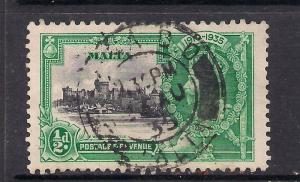 Malta 1935 KGV 1/2d Silver Jubilee SG 210 used stamp ( 467 )