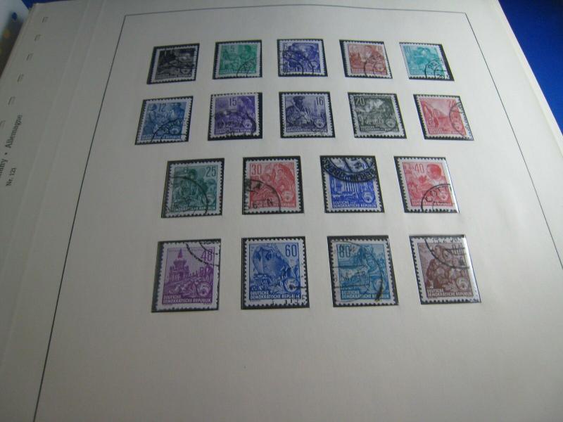 GERMANY 1956 TO 1966 - COLLECTION ON 68 LINDNER HINGLESS PAGES  USED & MINT