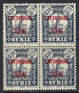 Latakia 3 MNH  BLOCK OF 4 Z8849-4