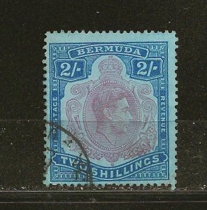 Bermuda SC#123 King George VI 2SH Used