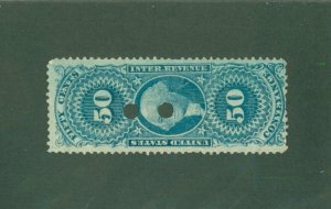 UNITED STATES REVENUE R54C PUNCH CANCEL BIN$ 1.00