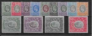 SOMALILAND SG32/44 1904 DEFINITIVE SET MTD MINT