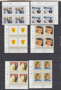 Z4995 JL stamps 1981 & 2 bahamas & barbados set blk/4 mnh #490-1,585-8 royality