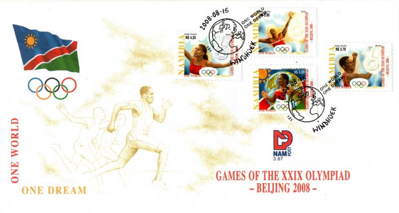 Namibia - 2008 Olympic Games FDC