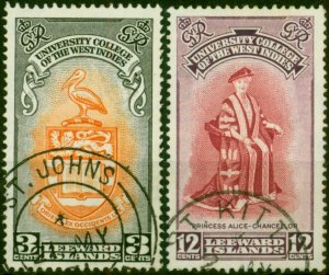 Leeward Islands 1951 BWI Uni Set of 2 SG123-124 V.F.U (6)