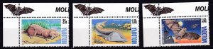 Moldova, Fauna, Animals, Bats, Fishes MNH / 1999