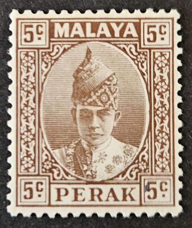 Malaya Perak 1938 SG108 LMM 5c Sultan Iskandar full-face issue
