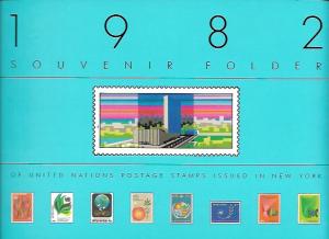 UN Souvenir Folder 1982 MNH stamps issued in New York