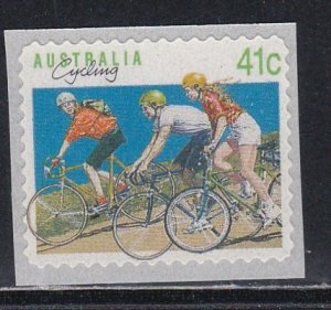 Australia # 1185, Sports - Bicycling Self Adhesive, NH, 1/2 Cat.