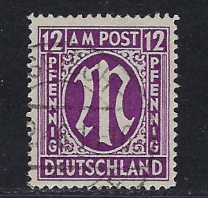 Germany AM Post Scott # 3N8b, used