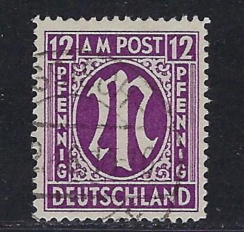 Germany AM Post Scott # 3N8b, used