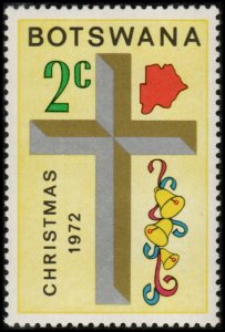 Botswana 92 - Mint-NH - 2c Christmas / Cross / Bells (1972)