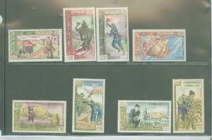 Laos #77-84 Unused Single (Complete Set)