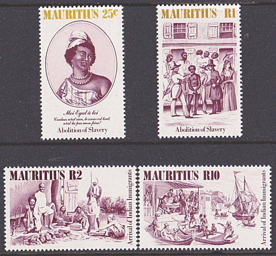 MAURITIUS 1984 Slavery set MNH..............................................5098