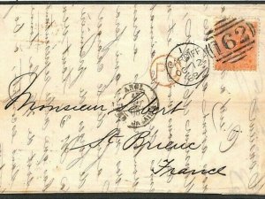 GB WALES Cover Cardiff COAL MINING Graigola Merthyr Header EL France 1868 BE85 