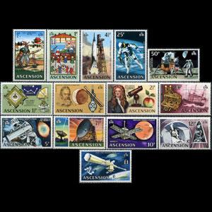 ASCENSION 1971 - Scott# 138-51 Space History Set of 14 NH