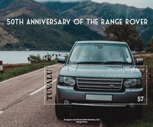 Tuvalu 2020 - Range Rover Car - Souvenir Stamp Sheet - MNH