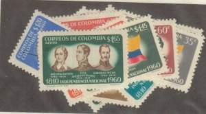 Colombia - 1960 - SC 719-21, C377-85 - LH - Complete set