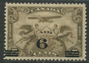 Canada - Scott C3 - Air Post - 1932 - MLH - Single 6c on a 5c stamp