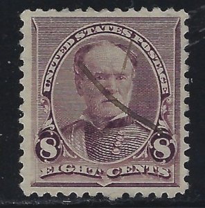 Scott # 225  Lot E315  8c Wm T Sherman  lilac  Used