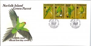 Norfolk Islands, Worldwide First Day Cover, Birds, World Life Fund
