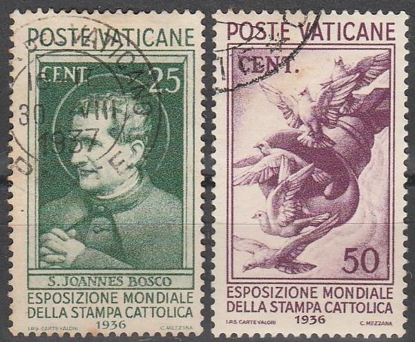 Vatican City #49-50 F-VF Used  CV $16.50  (A3962)