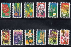 France 2022 Sc#6213-6224 Flowers and Candies Used
