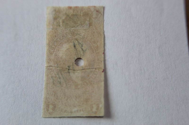 REVENUE : R68a   USED $1  FOREIGN EXCHANGE -   IMPERFORATE CREASE