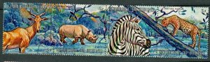 Burundi #356a - 356d African Animals used strip of 4