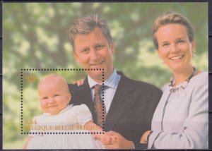 Belgium, 2002, Princess Elisabeth,  s/s, Mi#B85, MNH,++