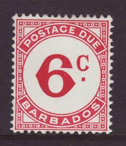 1965 Barbados 6c Postage Due Mint
